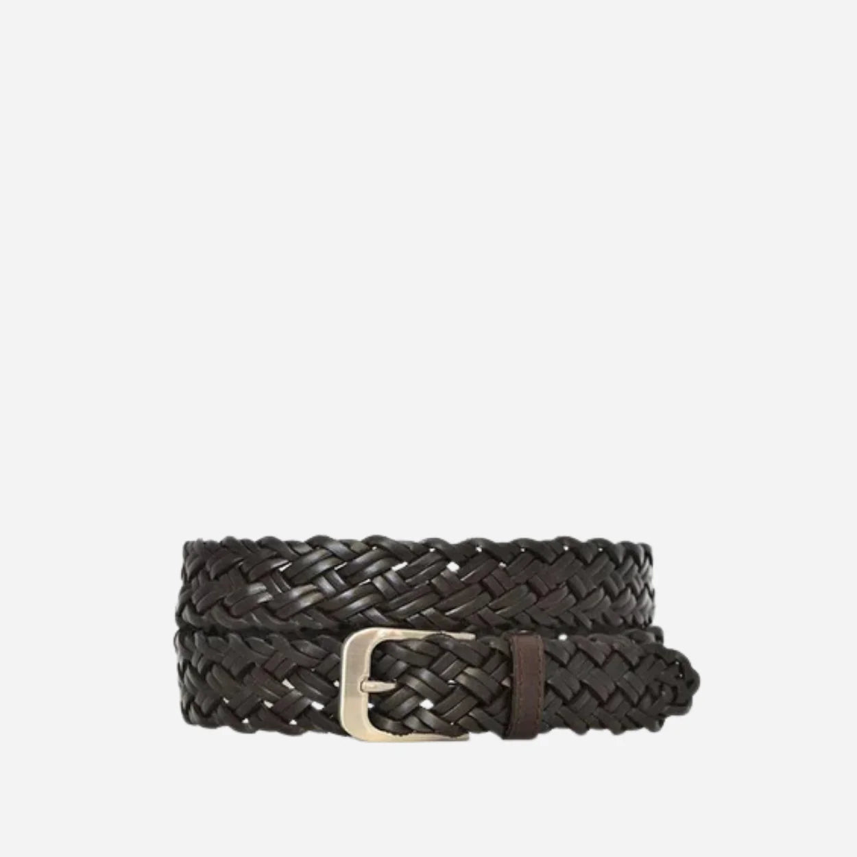 KERAN - Mens Brown Leather Belt