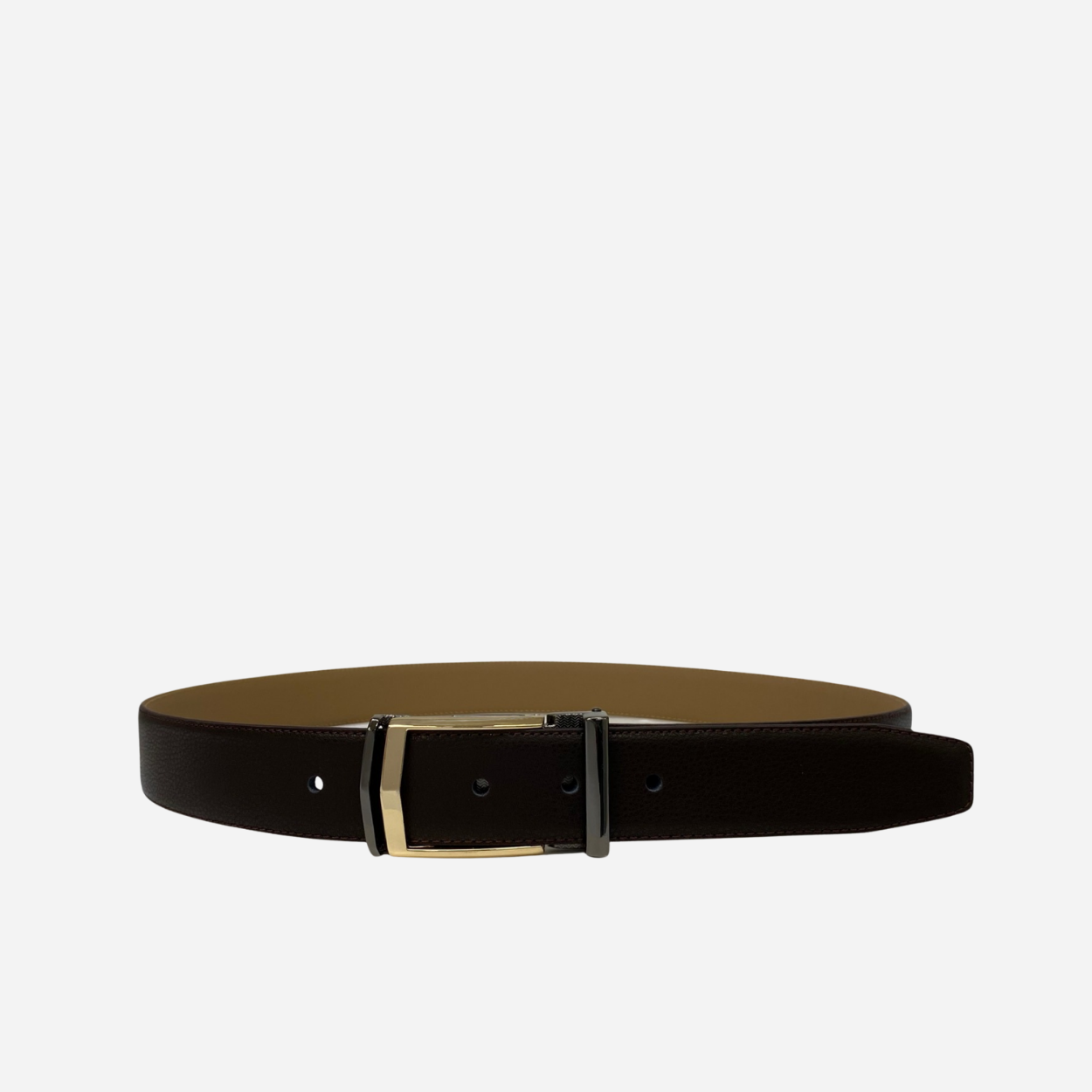 KIT - Men's Brown Genuine Leather Belt