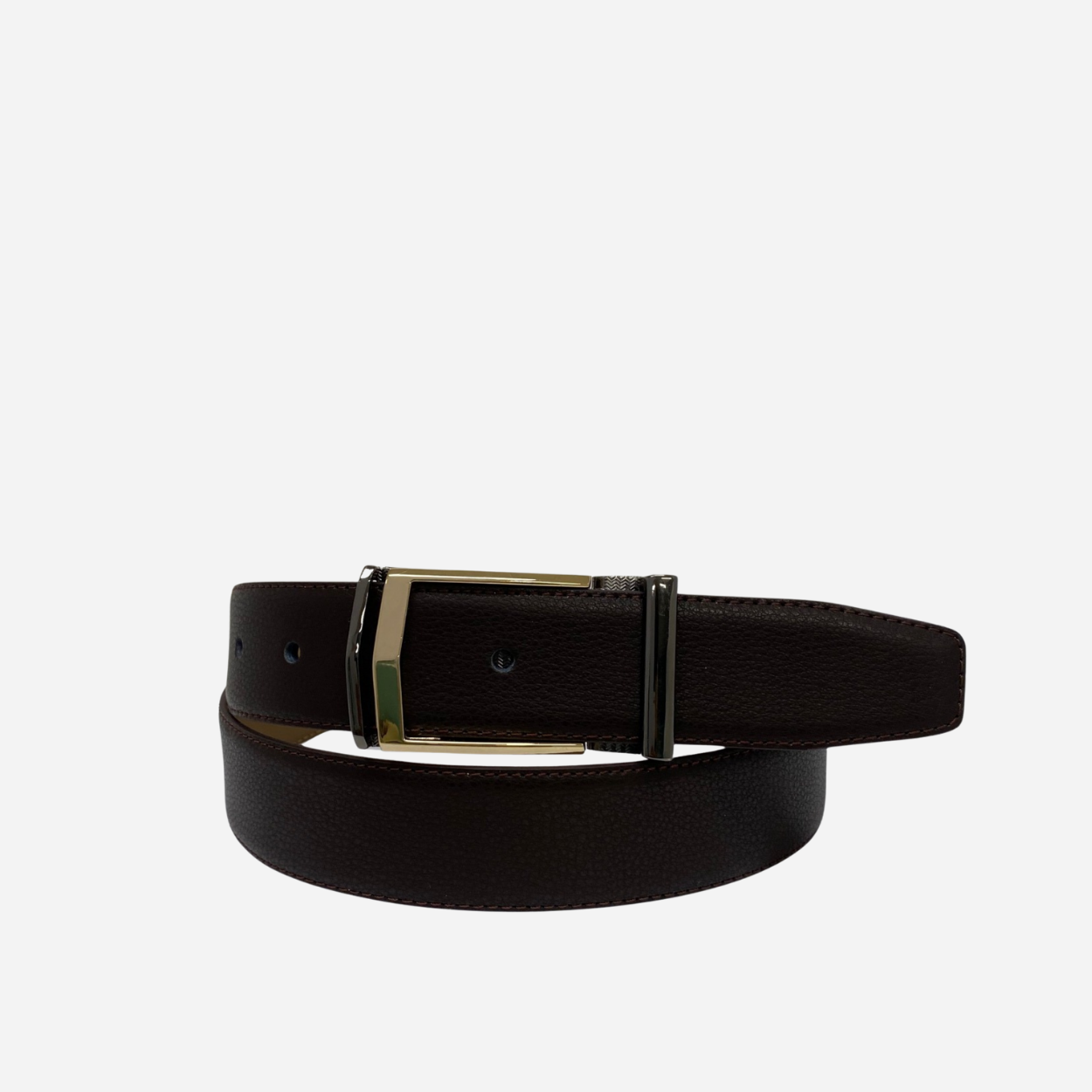 KIT - Men's Brown Genuine Leather Belt