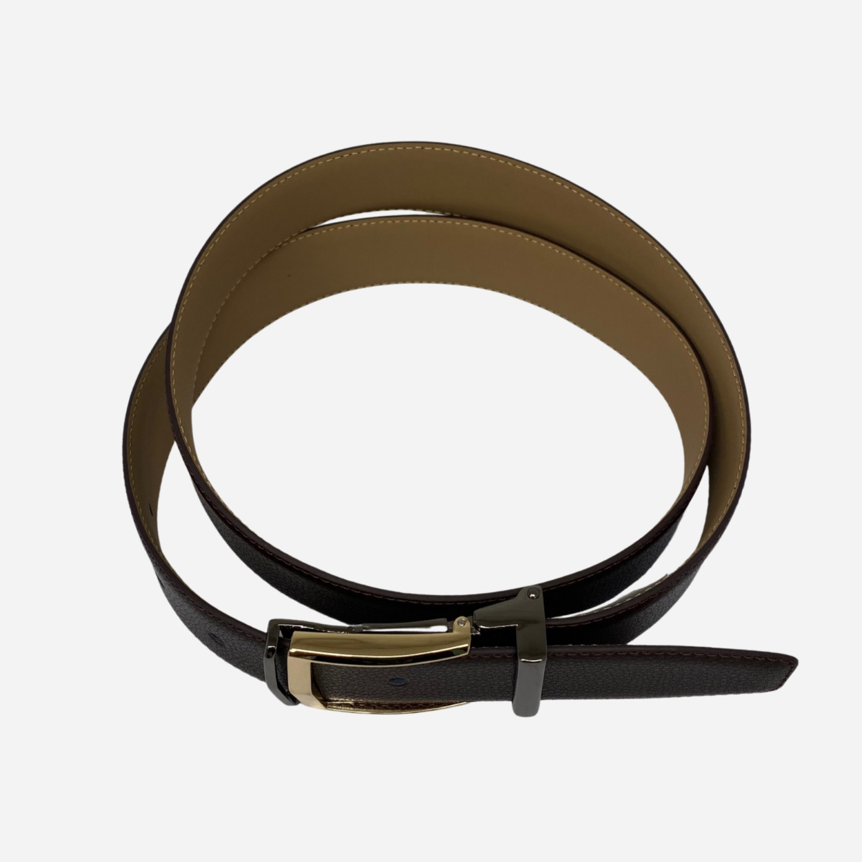 KIT - Men's Brown Genuine Leather Belt
