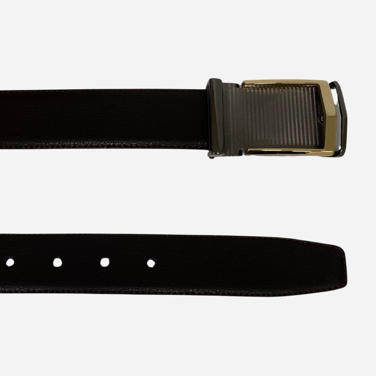KIT - Men's Brown Genuine Leather Belt