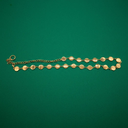 Luna Women's Gold Disc Chain Waist Belt