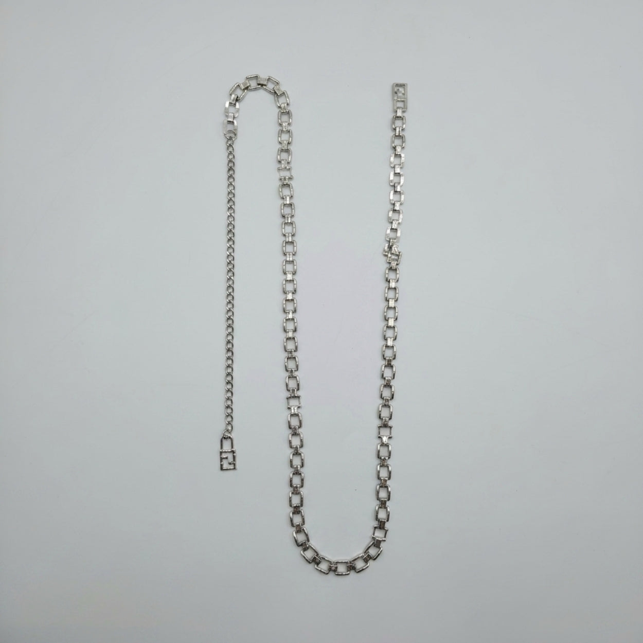Elise Women's Dainty Silver Chain Waist Belt