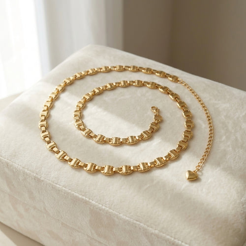 Sloane Women's Box Link Chain Belt