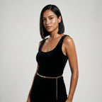Harper Women's Bar Link Paperclip Chain Waist Belt