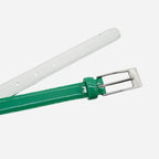 LACEY - Womens Emerald Green Patent Leather Belt - BeltNBags