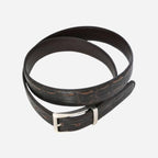 LEEDS - Mens Brown Faux Crocodile Leather Belt - BeltNBags
