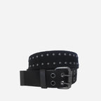 LEYLAND - Mens Black Canvas Belt - BeltNBags