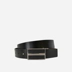 BOND - Mens Black and Brown Reversible Bonded Leather Belt - BeltNBags