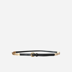 KIERA - Womens Black Faux Leather Belt - BeltNBags