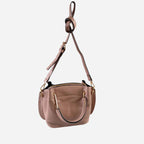 LUCY -  Blush Pink Vegan Leather Handbag & Crossbody Bag