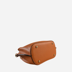 LUCY - Tan Brown Vegan Leather Handbag & Crossbody Bag