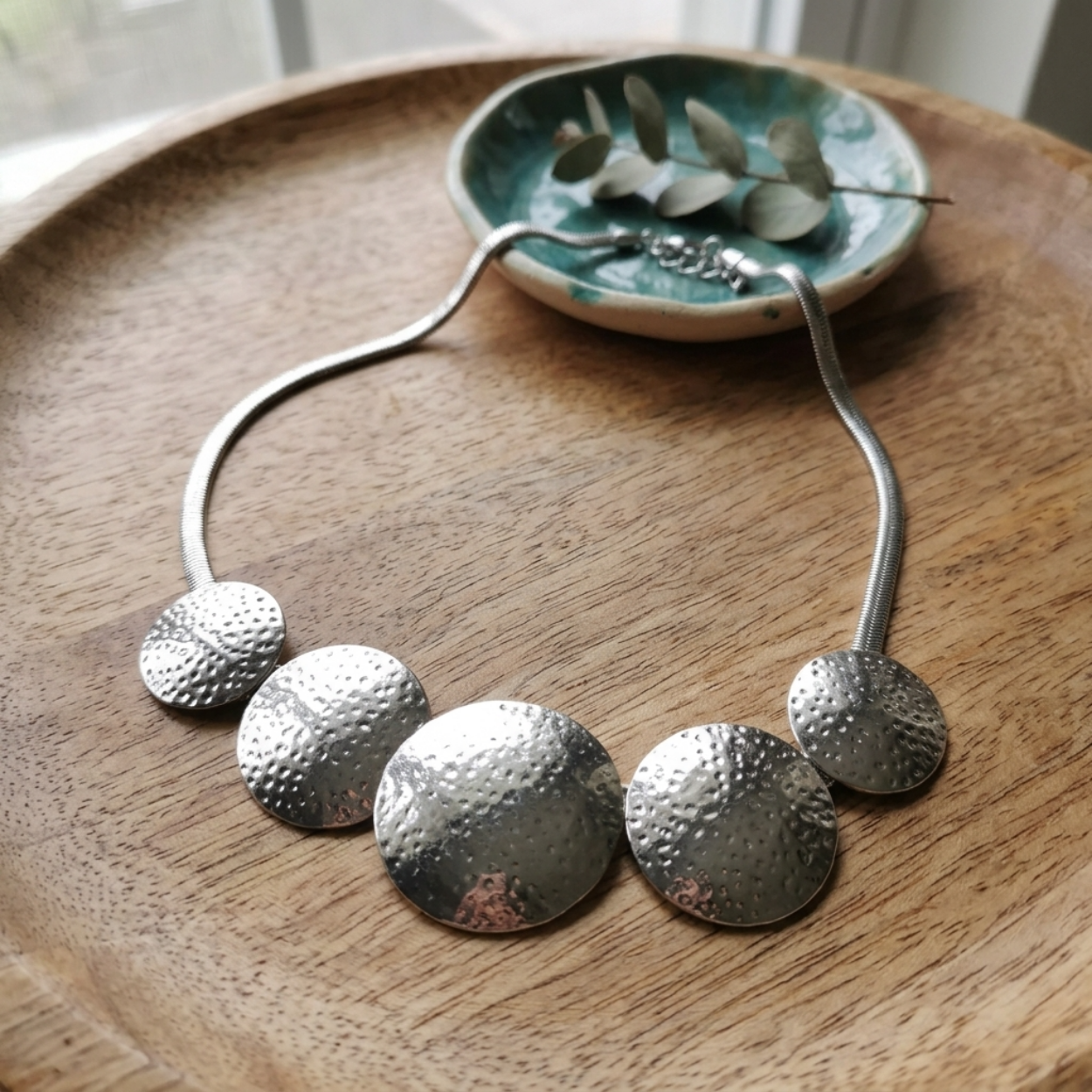 Lila Antique Disc Necklace For Women