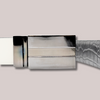 Lonsdale men’s belt with embossed design, reversible silver buckle, 32mm wide.