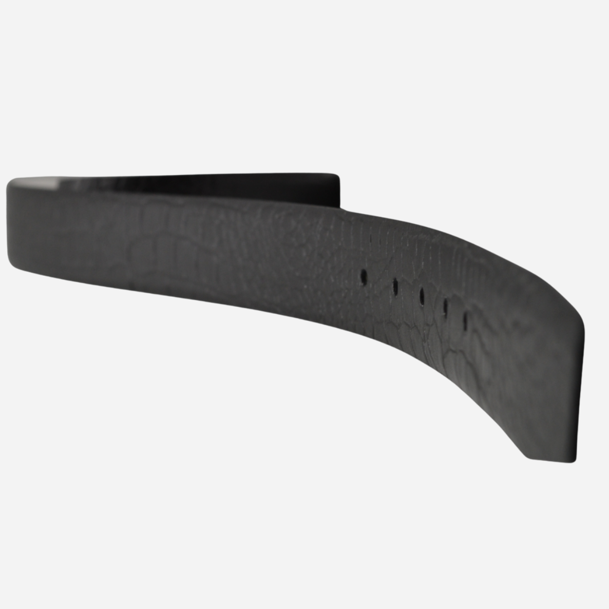 Lonsdale Embossed Leather Belt - Reversible Silver Buckle