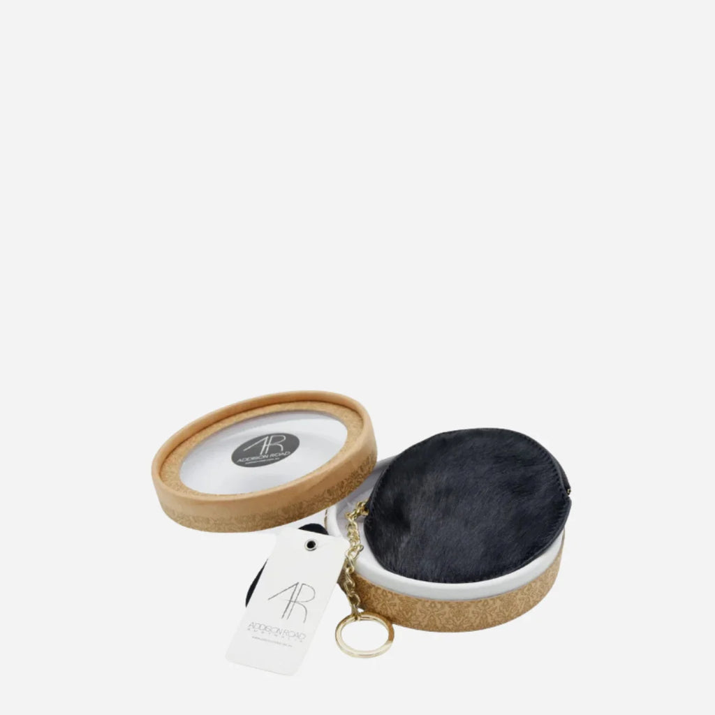 LORN - Ladies Addison Road Calf Hair Key Ring Coin Purse