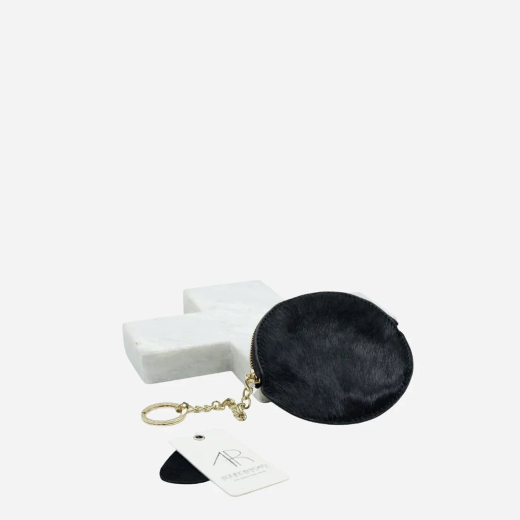 LORN - Ladies Addison Road Calf Hair Key Ring Coin Purse