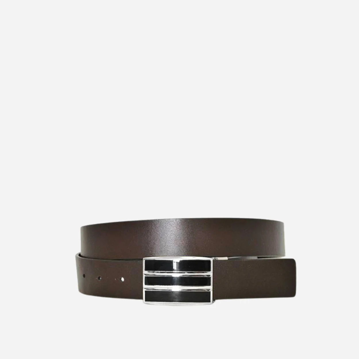 MADDOX - Menš Reversible Black and Brown Leather Belt - BeltNBags