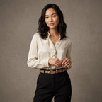 MAGGIE - Leopard Print Women's Genuine Leather Belt