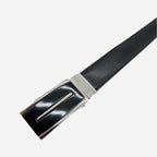 MALCOLM - Mens Black & Chocolate Reversible Genuine Leather Belt - BeltNBags