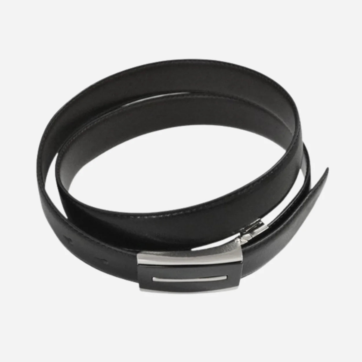 MALCOLM - Mens Black & Chocolate Reversible Genuine Leather Belt