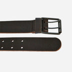MARCELLO - Mens Brown Suede Leather Belt - BeltNBags