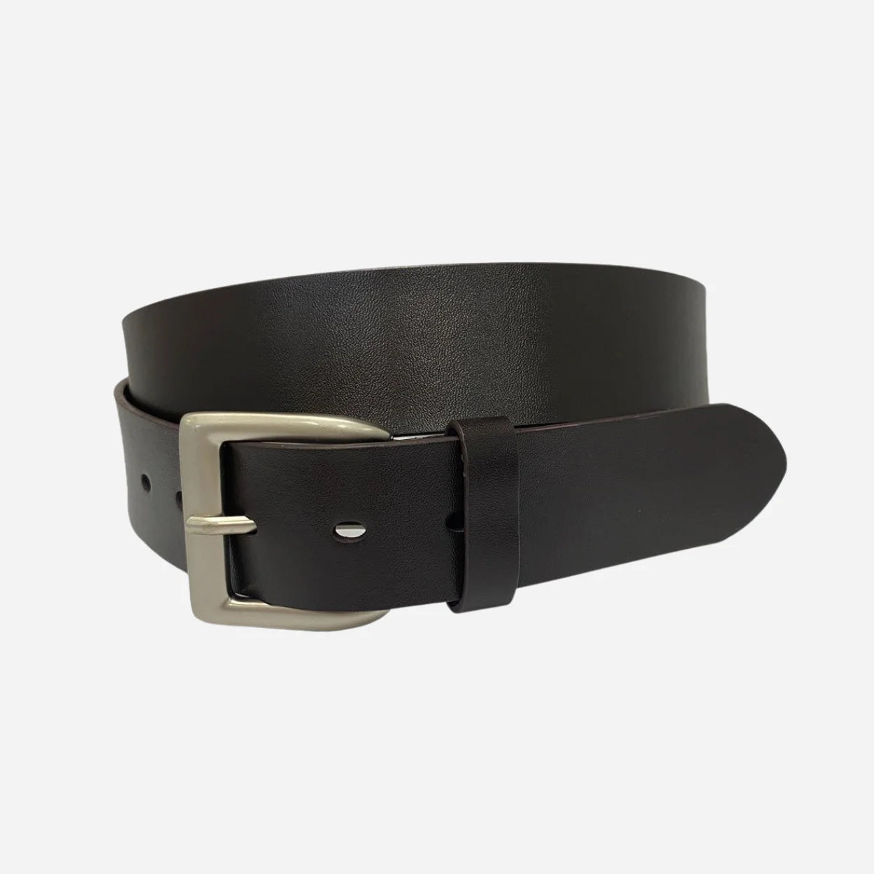 MARK - Men's Chocolate Brown Genuine Leather Belt