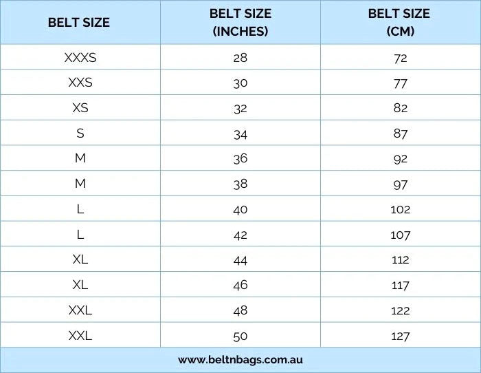 Men Belt Sizes