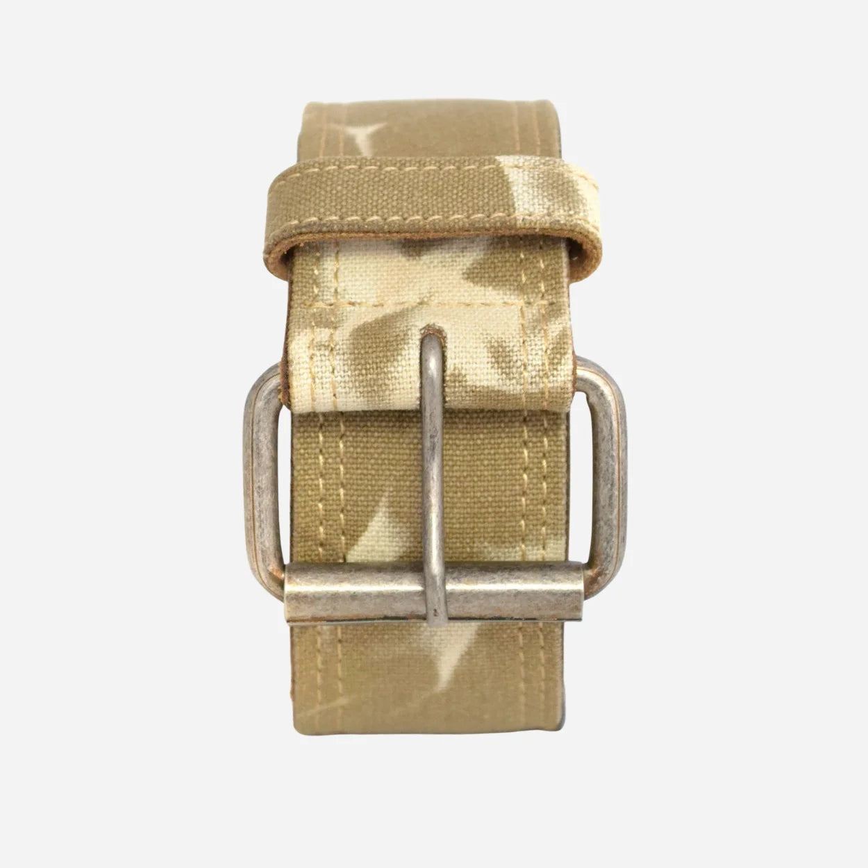 MIGUEL - Mens Sand Canvas & Leather Belt - BeltNBags