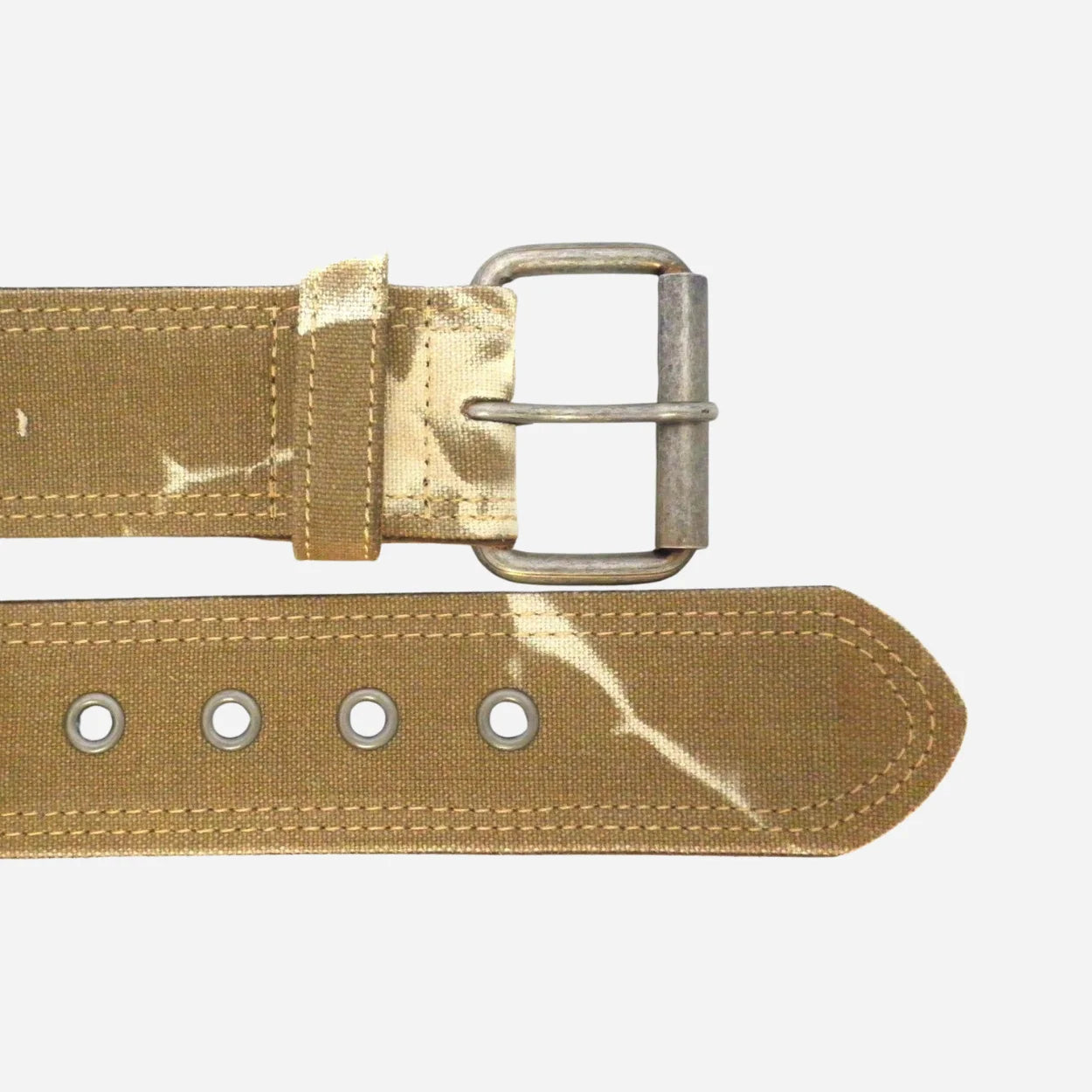 MIGUEL - Mens Sand Canvas & Leather Belt - BeltNBags