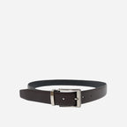MISSISSIPPI - Men's Black/Chocolate Reversible Genuine Leather Belt