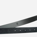 MOLLY - Women's Black Ponyhair Genuine Leather Belt