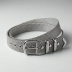 Margaux Women's Silver Metal Mesh Belt