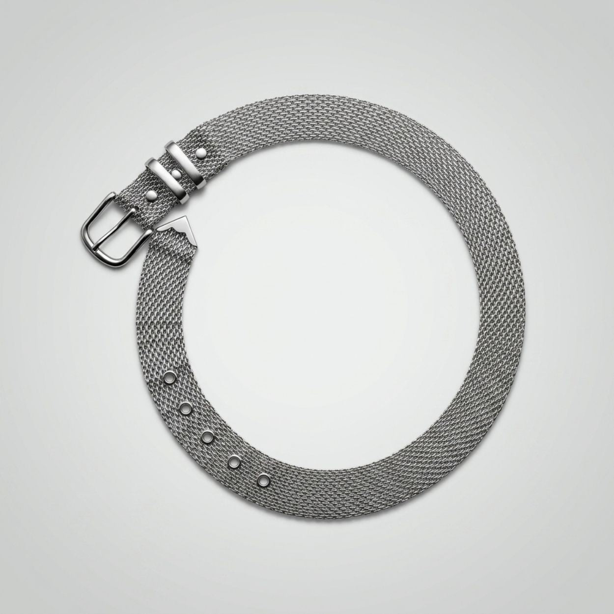 Margaux Women's Silver Metal Mesh Belt