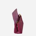 NAMBUCCA - Pink Leather Embroidered Crossbody Bag - BeltNBags