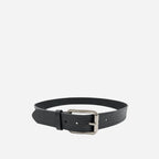NATHAN - Mens Genuine Black Leather Belt - BeltNBags