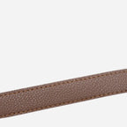 OLIVIA - Women's Latte Brown Genuine Leather Knot Waist Belt