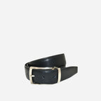 Michigan Black Genuine Leather Belt