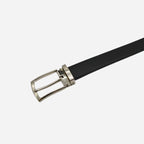 Michigan Black Genuine Leather Belt