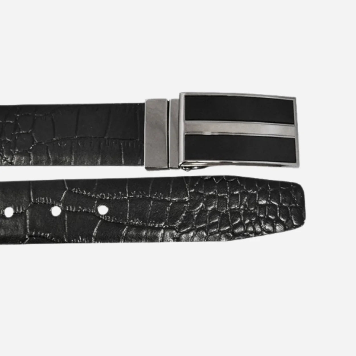 DYLAN - Mens Black Genuine Leather Reversible Belt