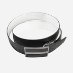DYLAN - Mens Black Genuine Leather Reversible Belt - BeltNBags