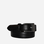 PRESTON - Black Genuine Leather Boys Belt