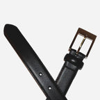 PRESTON - Black Genuine Leather Boys Belt