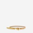 Gift Box 2 Belts | Women's Gold & Red Skinny Leather Belt Gift Set