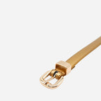 Gift Box 2 Belts | Women's Gold & Red Skinny Leather Belt Gift Set