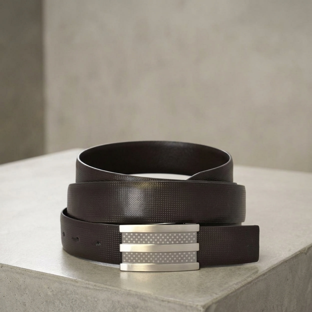RAFAEL - Mens Black and Brown Leather Reversible Belt - BeltNBags