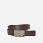 RAINER - Mens Black & Brown Leather Belt - BeltNBags