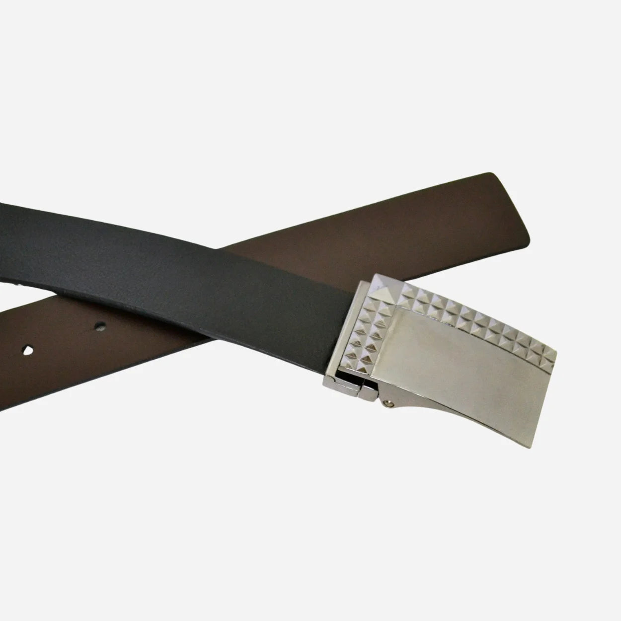 RAINER - Mens Black & Brown Leather Belt - BeltNBags