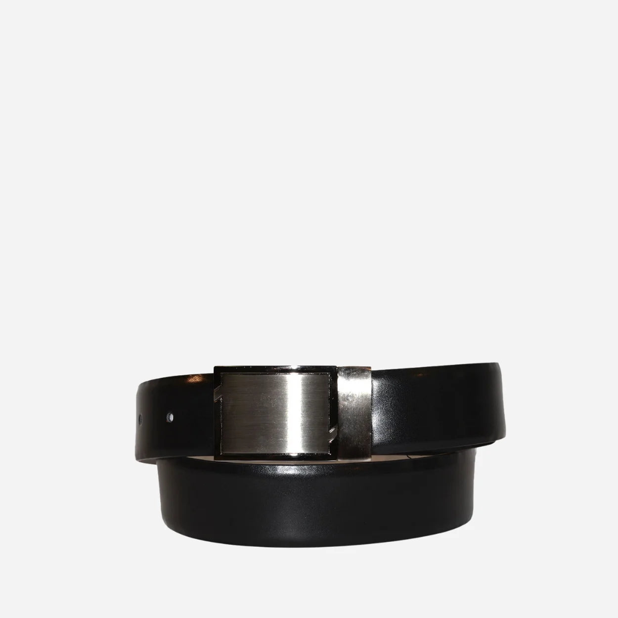 RHYSE - Mens Black and White Reversible Genuine Leather Belt