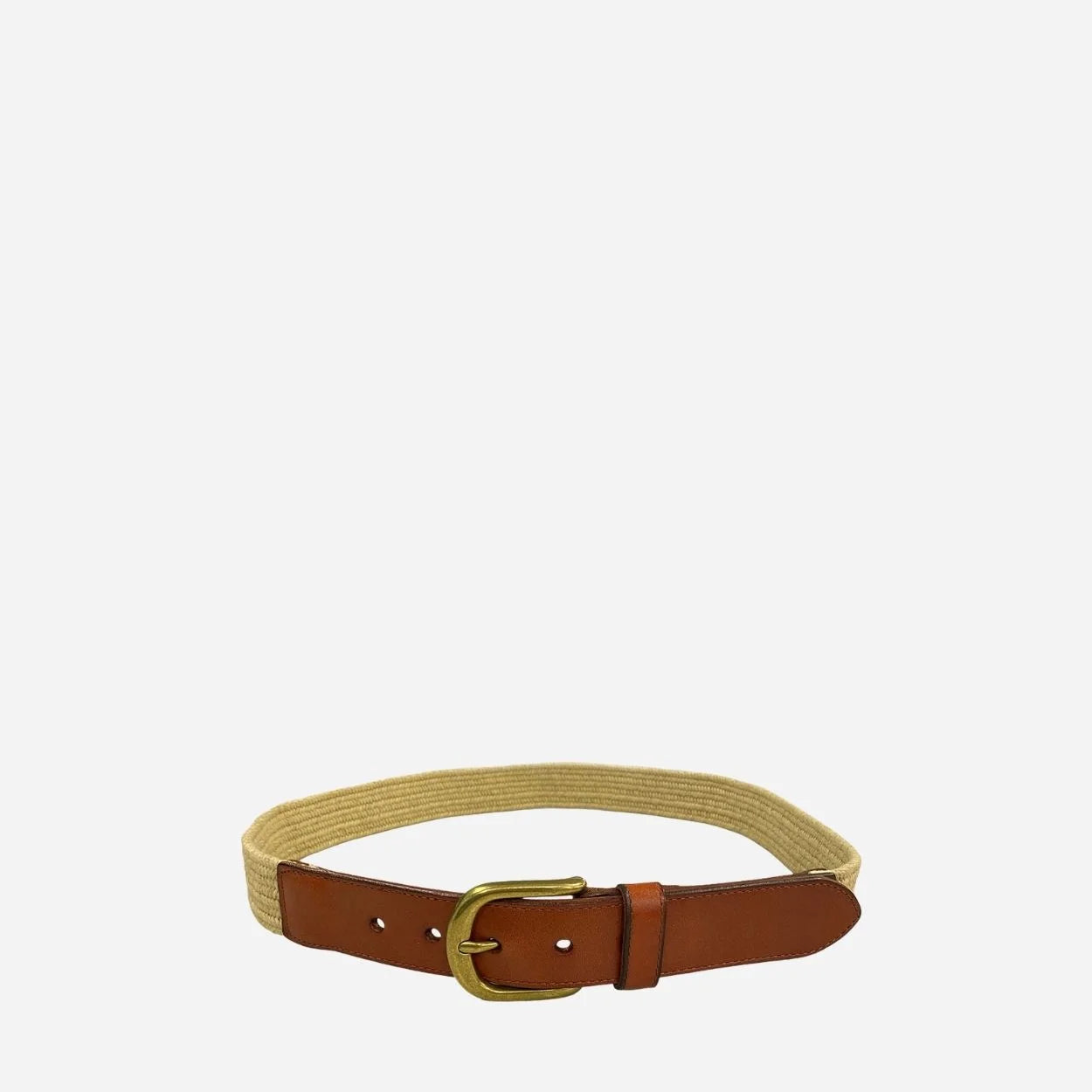 FAIRLIGHT - Addison Road Cotton Weave Elastic Leather Belt
